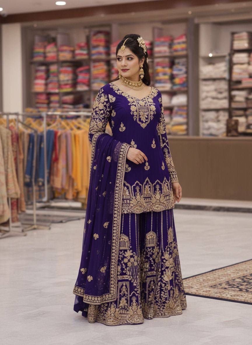 Most viral eid design ENHANCE THE BEAUTY OF YOUR WARDROBE WITH THIS NEWLY LAUNCHED KURTI & FLARED PLAZZO SET