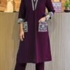 Cotton Slub Kurti With Pant