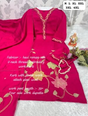 Alternative view of Launching New Designers Kurti Pent Dupatta Set