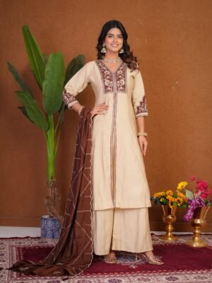 Alternative view of AK-152 Anarkali Kurti (Stitched)