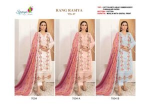 COTTON WITH CHIKANKARI EMBROIDERED