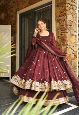 Alternative view of K-Series  New Designer Party Sharara Suit & Dupatta SetCODE:- AK-5055