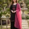 _ HANIA AMIR INSPIRED THIS SUMMER SEASON WEAR PAKISTANI SUIT WITH EMBROIDERED WORKED TOP, PLAZZO AND DUPATTA