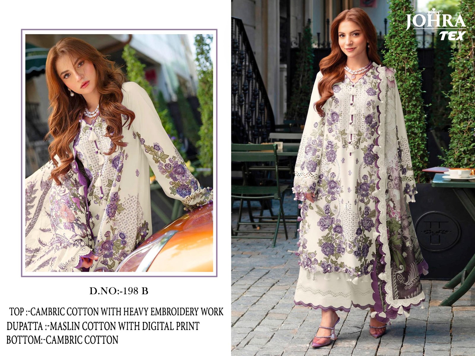 CAMBRIC COTTON WITH HEAVY EMBROIDERY WORK - Image 3