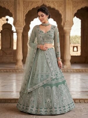AK Launching 4 meter flared Premium Quality Soft Net Lehenga, Exceptional Quality with Can-Can and Canvas Layers, A Perfect Fusion of Glamour and Comfort