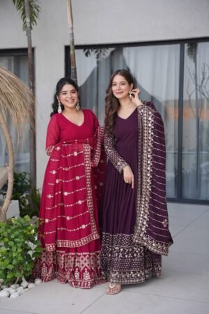 Designer Embroidered Anarkali Gown Dupatta Collection   CODE-AYYANA-5