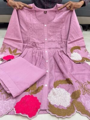 Alternative view of Party Wear Look Pure Mul Chanderi & CORD SET Set