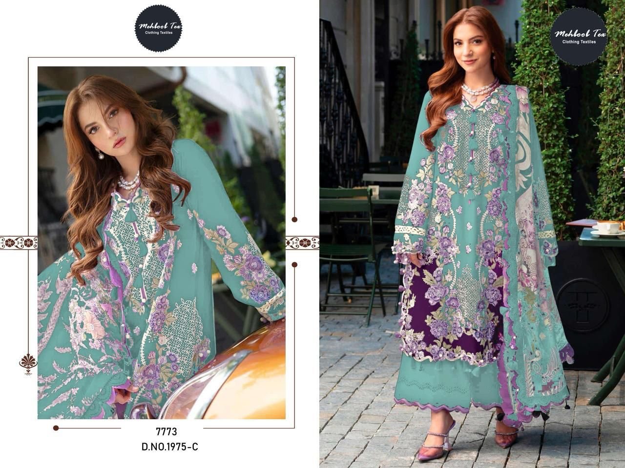 MEHBOOB TEX OMBRE LAWN COLLECTION Design No-1975 (ABCD) - Image 6