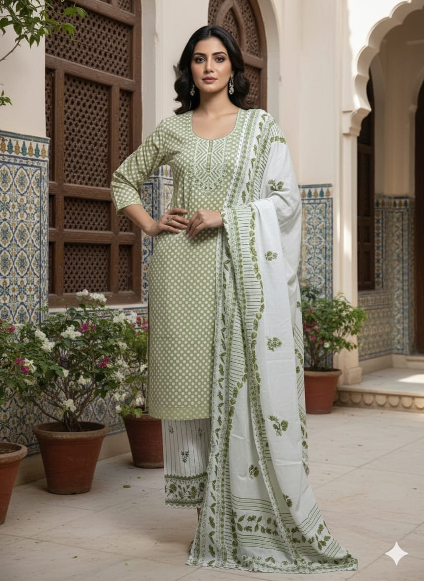 Heavy Pure Fox Georgette,Rayon And Cotton With Heavy Embroidered Very Beautiful Design And Sequence Work High Quality Material - Image 6