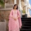 Premium Chanderi Silk Butti Fully Stitched Kurta And Pant & Dupatta Set