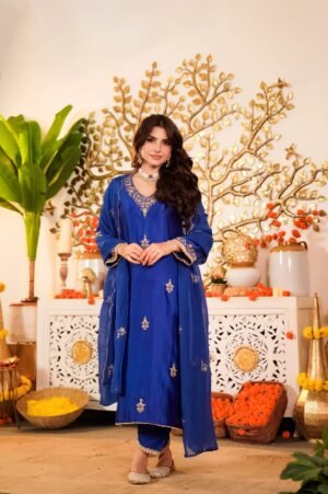 STITCHED SHIVAM COLLECTION PRESENT.....   WOMEN'S PURE VISCOSE MAL CHANDERI KURTA SET'S  SAHIBA PURE VISCOSE MAL CHANDERI WITH SEQUENCE EMBROIDERY WORK