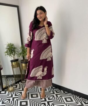 STITCHED SUMMAR DHAMAKA DESINER COLLECTION    Enjoy your Summer with our amazing kurti Pant set.   Stylish kurti set for this Summer which gives you a cool n stylish look