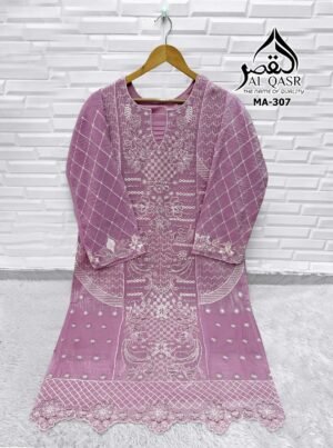 Alternative view of stitched HEAVY CRUNCHY WITH EMBROIDERY WORK AND HAND-KHATLI WORK LATKAN BEAUTIFUL WEDDING SEASON SPECIAL ARTICLE AK-QASR D. NO AK- 314