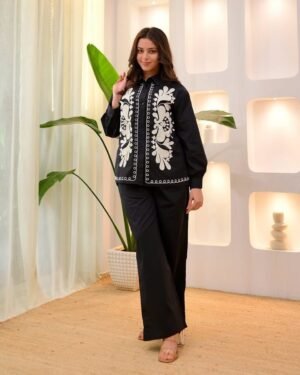 stitched Febric Reyon Slub CORD-SET ( no need lining