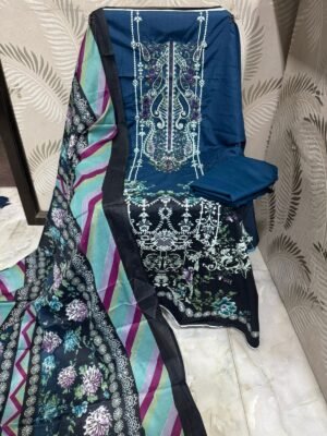 Alternative view of UNSTITCHED EXCLUSIVE EMBROIDERED COLLECTION  SOFT LAWN EMBROIDERED WORK SHIRT