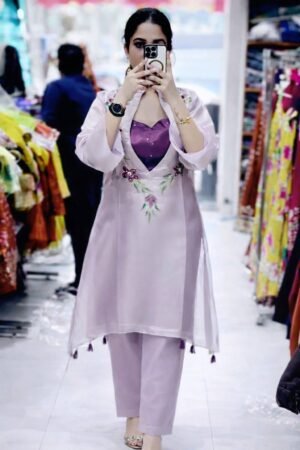 Alternative view of STITCHED AK 216  ENHANCE THE BEAUTY OF YOUR WARDROBE WITH THIS NEWLY LAUNCHED 3-PIECE KURTI SET