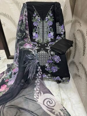 Alternative view of UNSTITCHED Hello Dear customer  We are Launching A New catlog