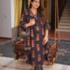 stitched NEW ARIVELLS PURE COTTON 60 60 SUIT SET BRENDED COLLECTION Featuring Beautiful Suit Sets in Pure Cotton 60 60 Suit Set Top pent with duppta with Fully Handwork Nack , it is beautifully decorated desgins prints and Buti Work Nack