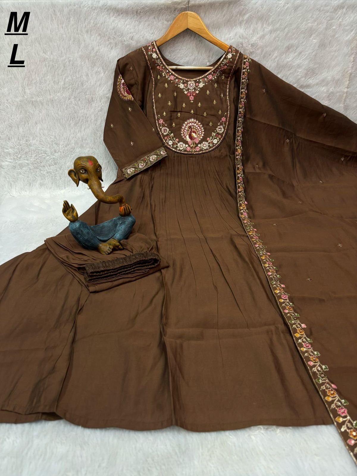 stitched Anarkali Kurti (Stitched)Perfect for festive gatherings, weddings & special occasions! - Image 2