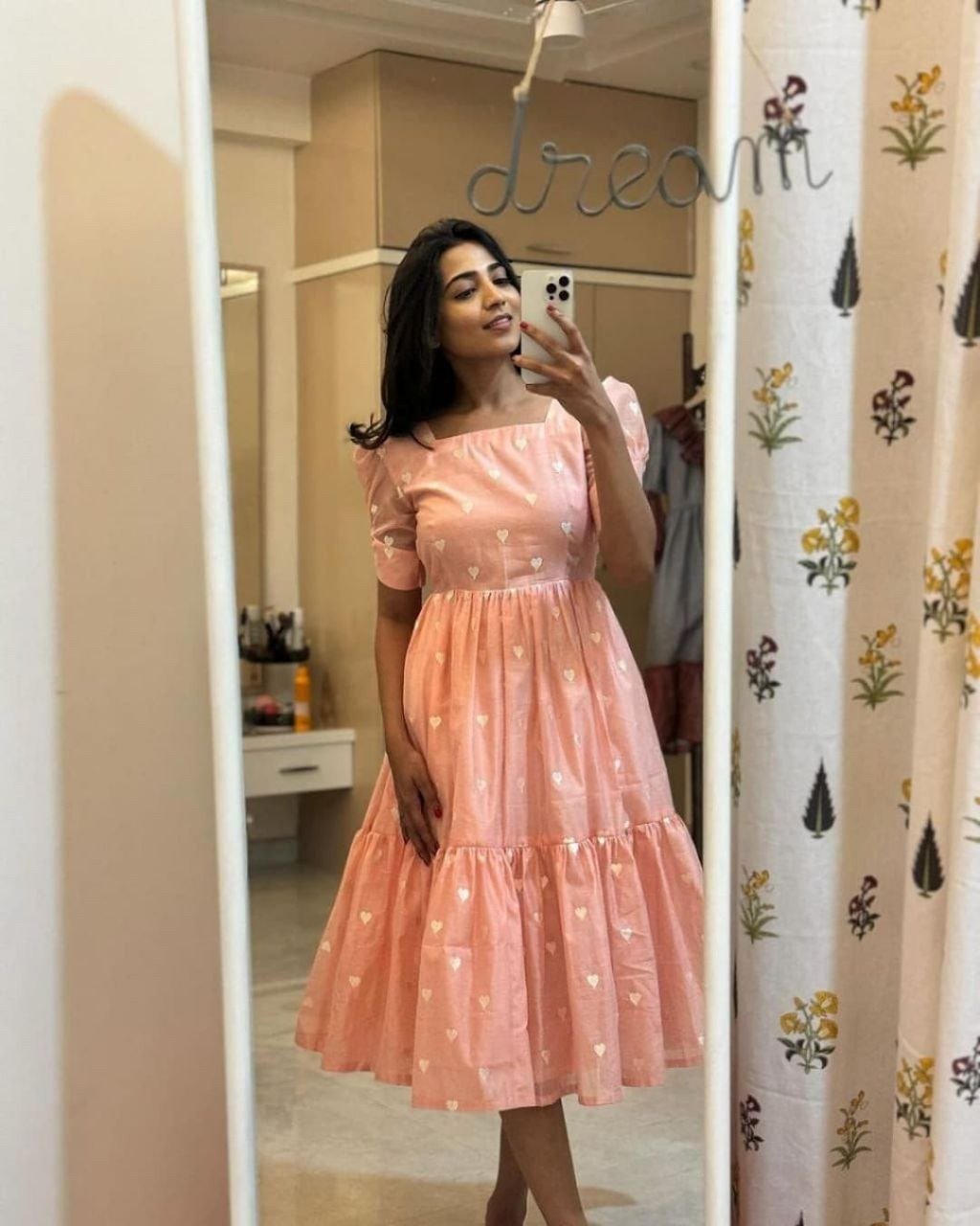 stitched Adding the joy of colours Celebrate this joy of dressing in the best way here presenting you a beautiful Summer maxi for the upcoming season with beautiful Heart All Over