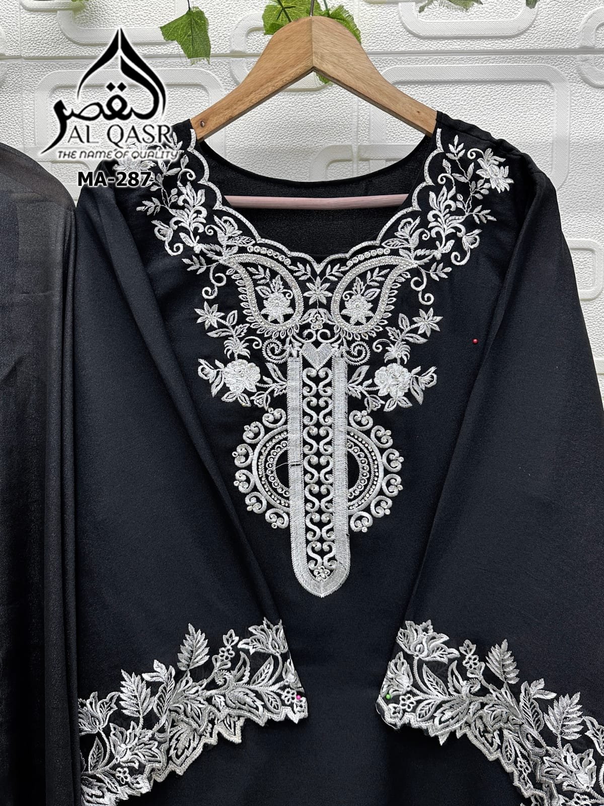 stitched HEAVY STAR GEORGETTE WITH EMBROIDERY CUT WORK AND FULL HANDWORK KHATLIWORK - Image 7