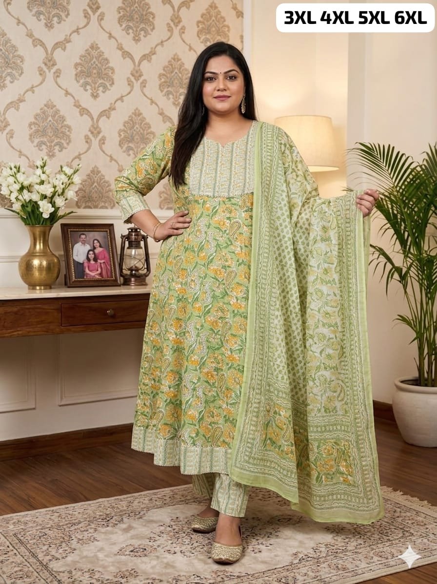 stitched #WEAR IT LOVE IT SHARE IT# PURE COTTON ANARKALI KURTI WITH PENT WITH DUPPATA