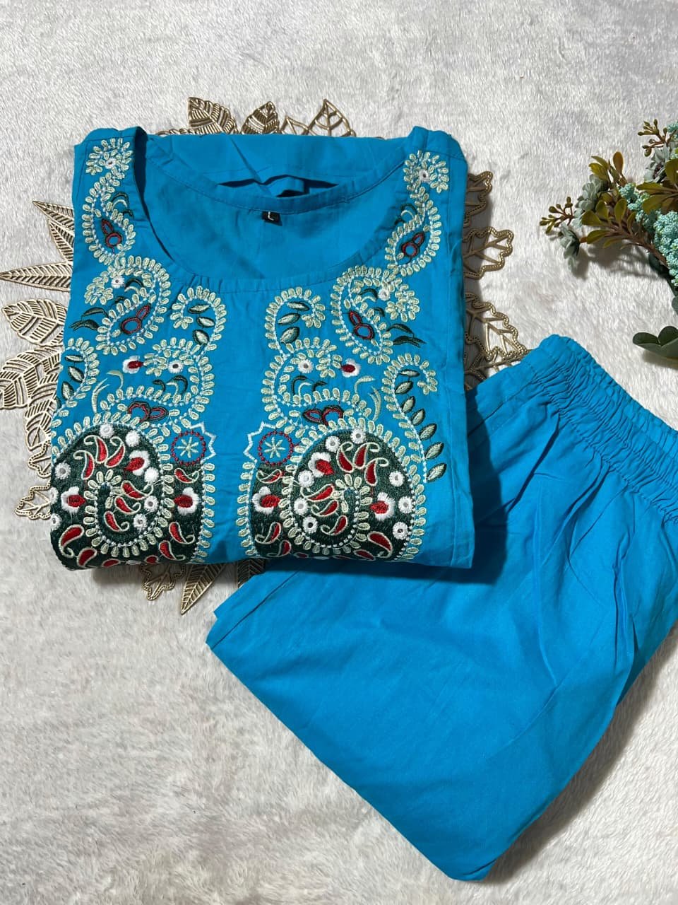 stitched SUMMER SPECIAL DHAMAKA DESINER COLLECTION Enjoy your Festival with our amazing cord set Stylish cord sets for this Festive which gives you a cool n stylish look - Image 4