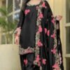 stitched Launching New  Đěsigner Party Wear Look top with farshi salwar   (AK-3081)