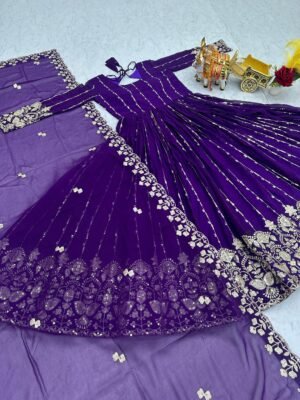 Alternative view of stitched   AK-170  AK Creation is Launching New Festival Long Gown & Duptta