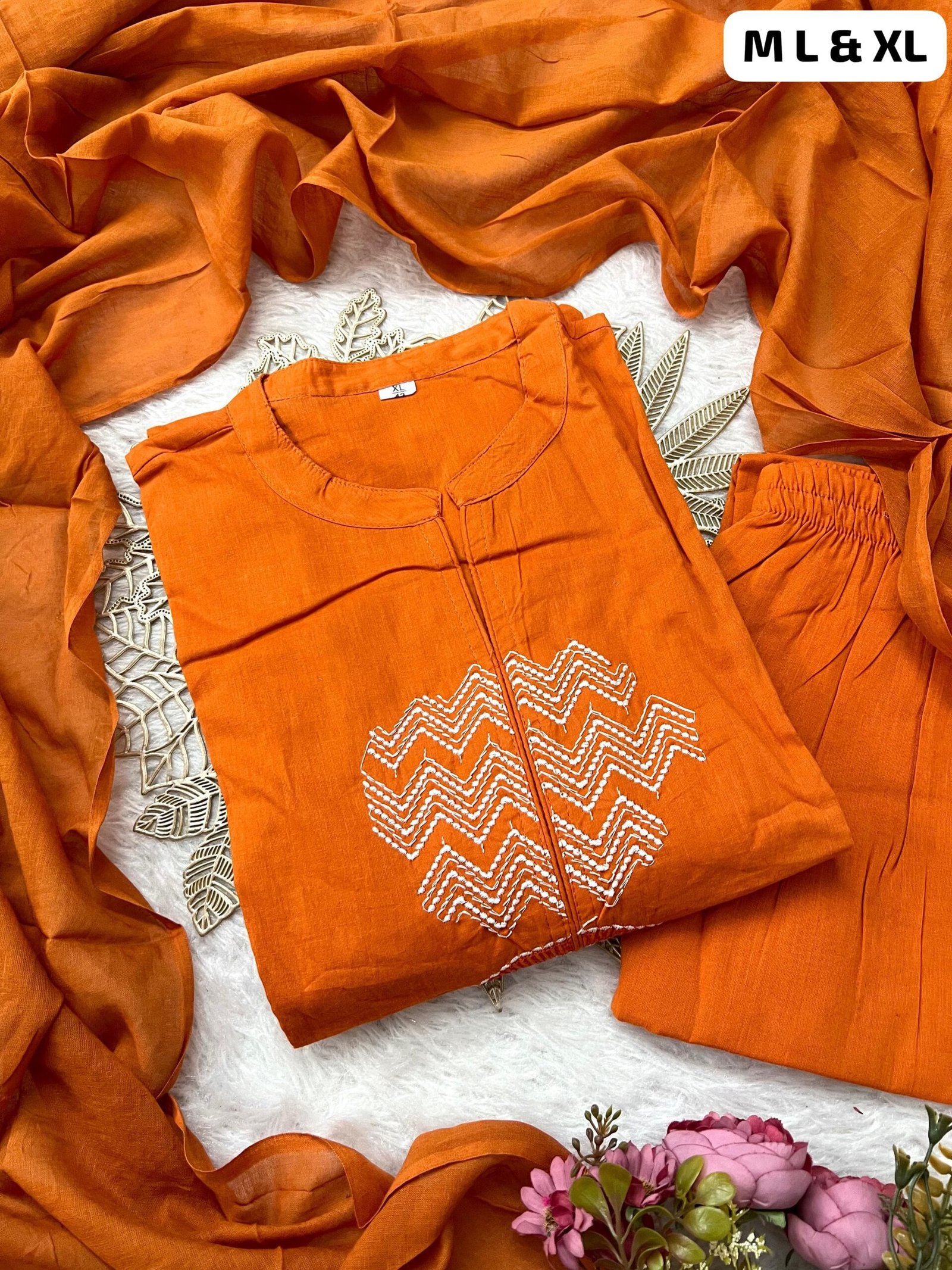 stitched Cotton 60 60 Kurti With Pant With Duppata