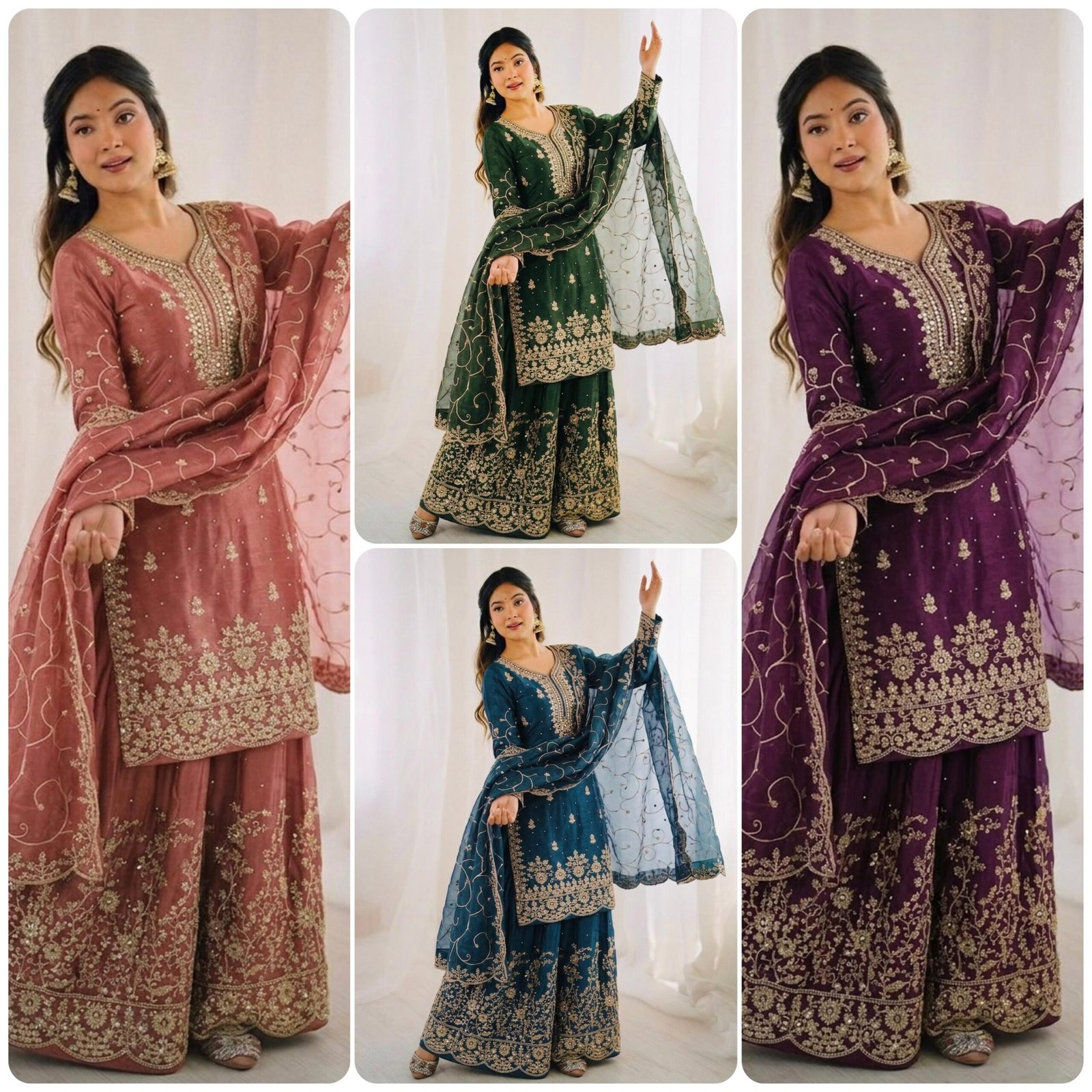 stitched SRK-5319 Embroidery Sequence Work