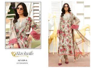unstitched ALZOHAIB  D.No. - AZ-1329 A -1329 B