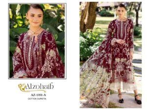 unstitched ALZOHAIB  Humaira D.No. - AZ-1351 A-1351-B