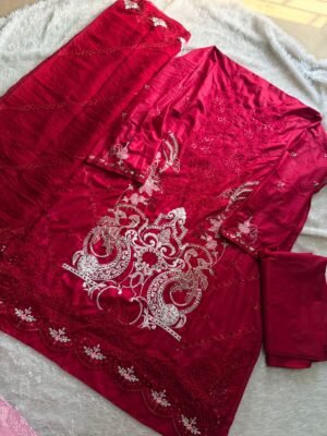 Alternative view of unstitched MEHBOOB TEX  *ELAF  Premium  D no-1956