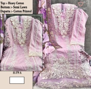 unstitched  H-379,A To D Fabric details  Heavy Cotton