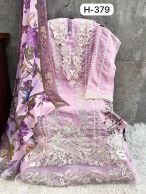 Alternative view of unstitched  H-379,A To D Fabric details  Heavy Cotton