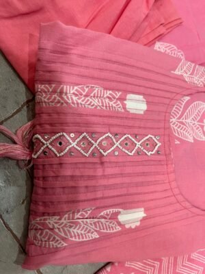 stitched Look straight out of a dreamy movie set as  you turn around and walk in this elegant flaired suit ! The perfect of traditional wear