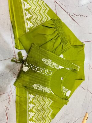 Alternative view of stitched Look straight out of a dreamy movie set as  you turn around and walk in this elegant flaired suit ! The perfect of traditional wear