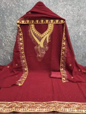 unstitched Exᴄʟᴜsɪᴠᴇ ᴜɴsᴛɪᴛᴄʜ ᴅʀᴇss ᴍᴀᴛᴇʀɪᴀʟ ғᴏʀ ᴡᴏᴍᴇɴ Lɪᴍɪᴛᴇᴅ Eᴅɪᴛɪᴏɴ Tᴏᴘ ғᴀʙʀɪᴄs: ʜᴇᴀᴠʏ ʙʟᴏᴏᴍɪɴɢ Gᴇᴏʀɢᴇᴛᴛᴇ ʜᴇᴀᴠʏ ᴇᴍʙʀᴏɪᴅᴇʀʏ ᴡᴏʀᴋ ᴀɴᴅ ᴍᴀᴄʜɪɴᴇ ᴅɪᴀᴍᴏɴᴅ 1.90 Mᴛʀ Aᴘʀᴏx