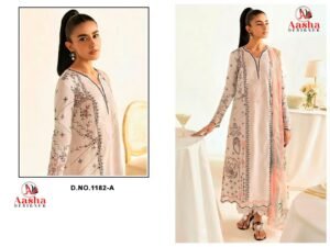 unstitched AASHA DESIGNER Design No -: 1182