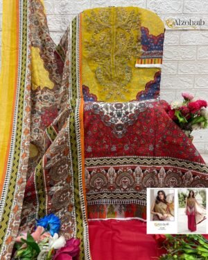 Alternative view of semi stitched we are launching Pakistani Concept  ALZOHAIB D.No. - AZ-1428