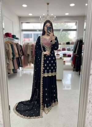 stitched Series New Designer Party Sharara Suit & Dupatta Set FULLY STITCHED AK-G 6000