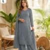 stitched AK launching chikankari embroidery 3 pic suit