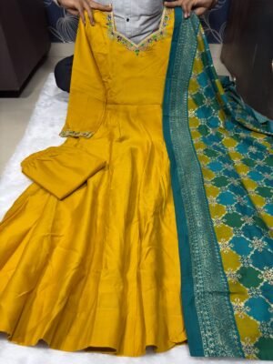 Alternative view of stitched NEW Launching Anarkali Designer Party Wear Look Collection