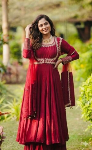 stitched (AK-3089) - Maxi Anarkali Suit