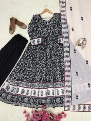 Alternative view of stitched AK 232  LAUNCHING NEW SUMMER SPECIAL DESIGNER ANARKALI GOWN