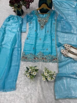 Alternative view of stitched (AK-114) 3 COLOUR AK collection is Launching New Festival   pair