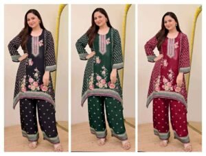 Alternative view of stitched Get ready for upcoming festivities with our dazzling new series of Co-ords. They are so easy breezy and light weighted that you can opt for all gatherings and occasions.