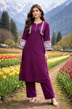 stitched Revaa Creation Exclusive: Kashmiri Work Two Pis Collection   Catalogue: AK-002