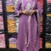 stitched Anarkali kurta set For a festive gathering, you’ll can opt for our Kali pattern with beutiful work on yoke Anarkali kurti Set..